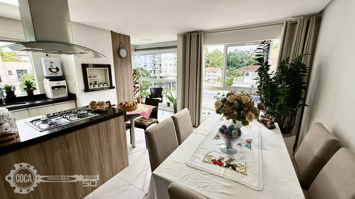 Apartamento em prédio com piscina aquecida | Bairro Vila Nova - Blumenau/SC | 2 Dormitórios (sendo 1 suíte) | Semi-mobiliado — foto 3