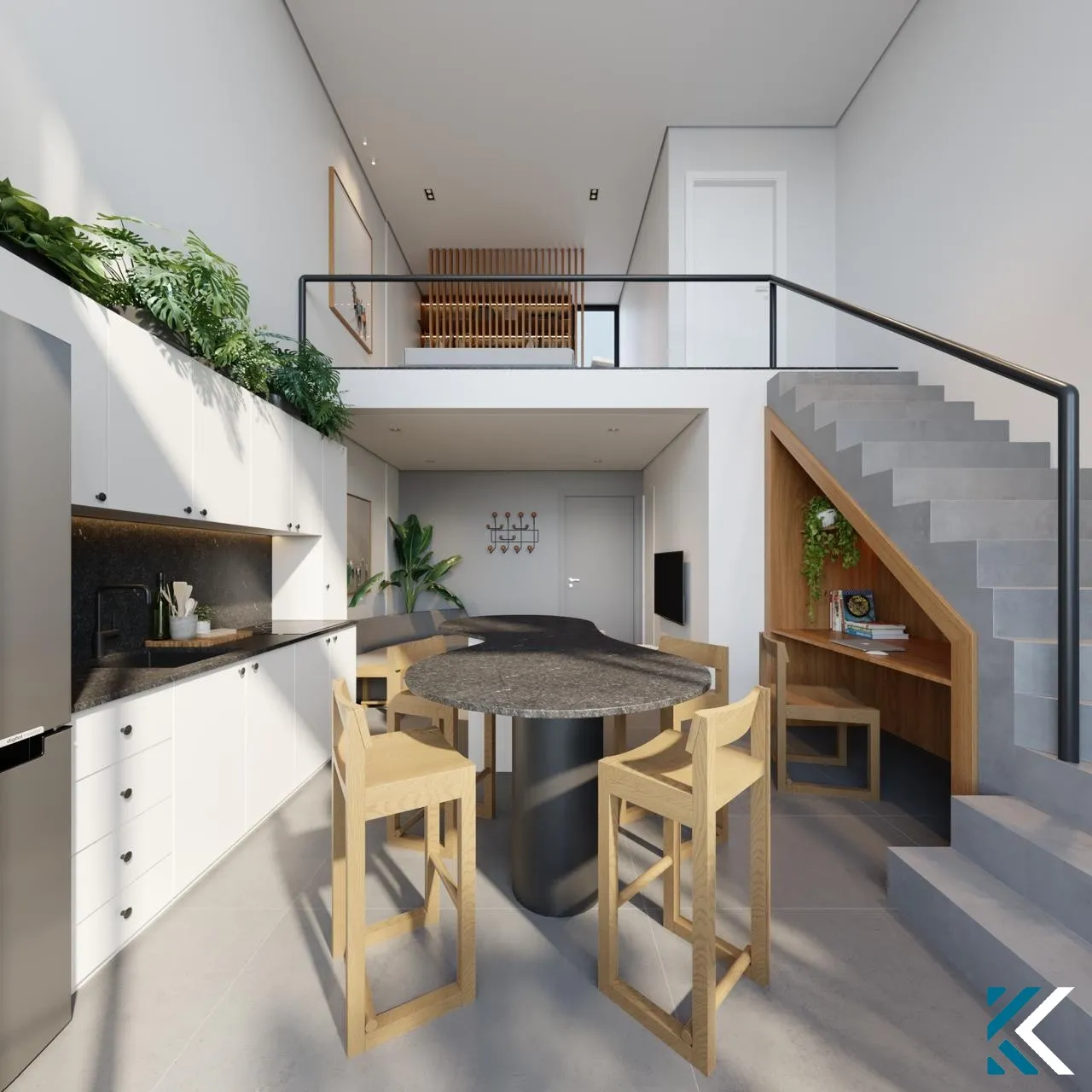 Loft Dulplex totalmente mobiliado, climatizado e decorado para Locação - Nomad | Vila Nova - Blumenau — foto 2