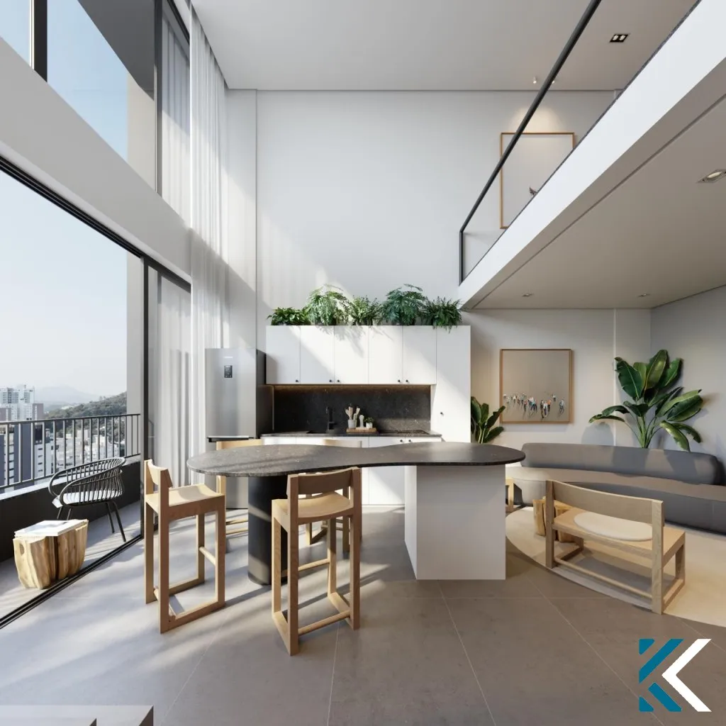 Loft Dulplex totalmente mobiliado, climatizado e decorado para Locação - Nomad | Vila Nova - Blumenau — foto 4