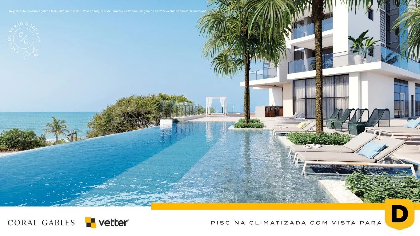 Apartamento Vista Mar no Coral Gables: Pronto para Morar com Lazer de Resort em Penha — foto 5