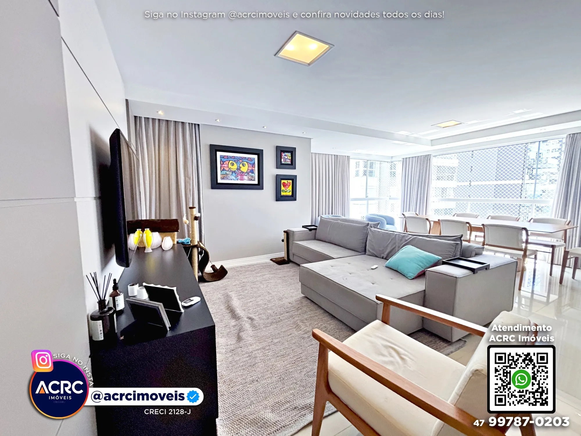 ACRC Imóveis - AP10138 - Apartamento beira mar a Venda em Balneário Camboriú — foto 2