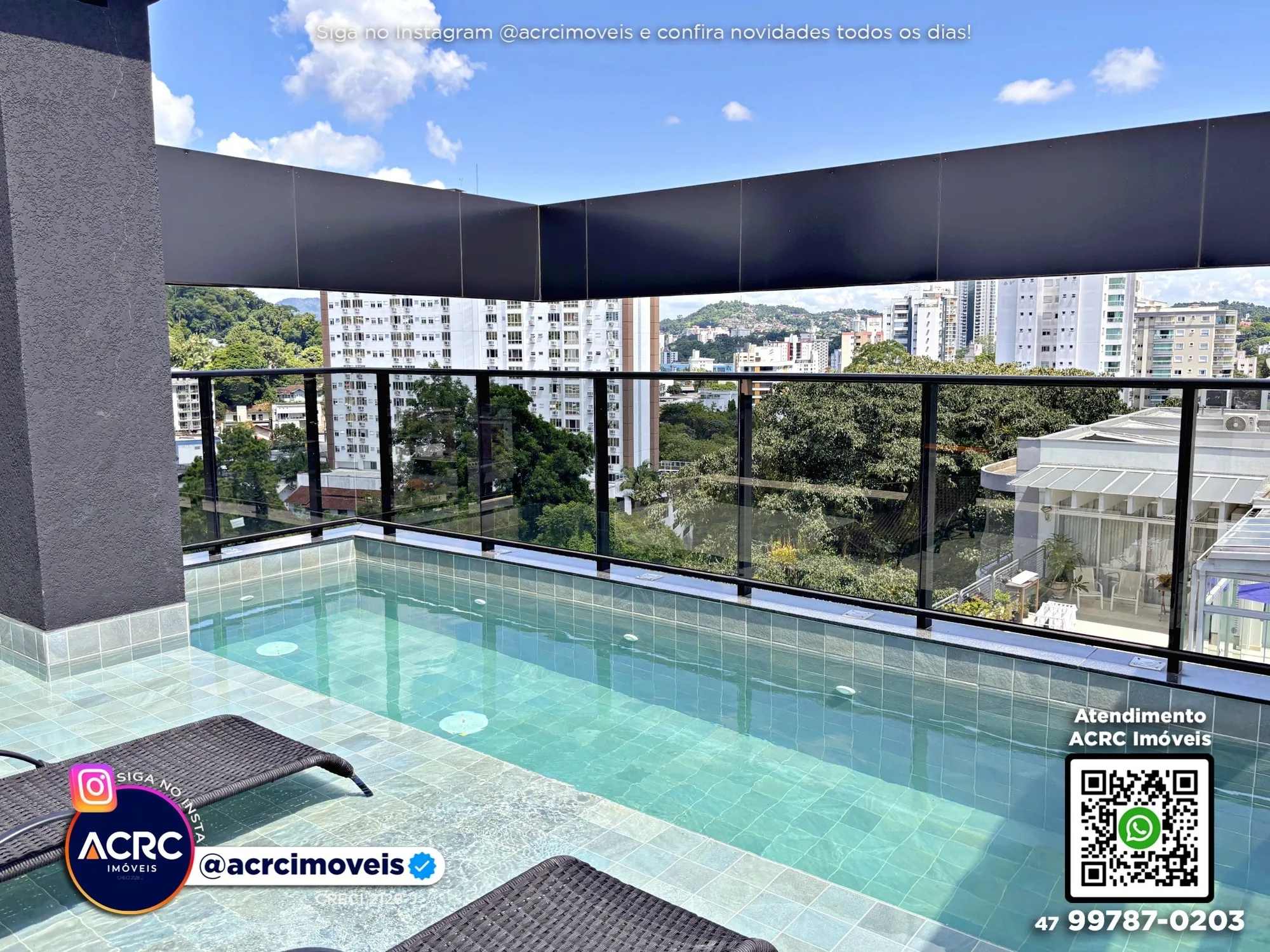 ACRC Imóveis - AP10135 - Apartamento para Locação no Bairro Centro em Blumenau — foto 3