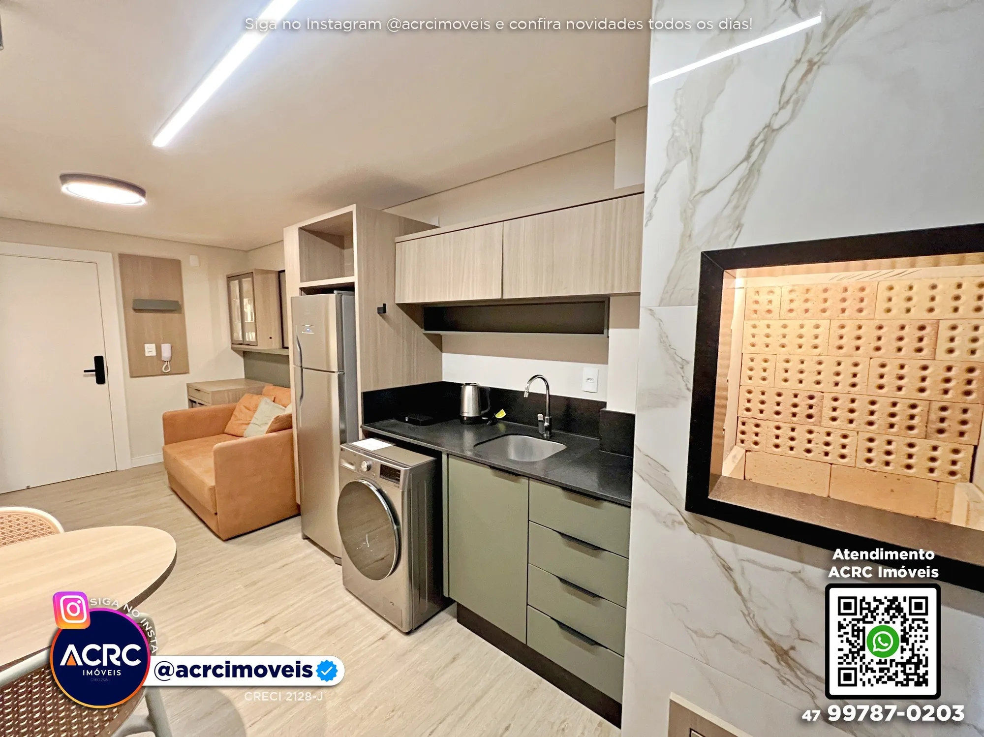 ACRC Imóveis - AP10135 - Apartamento para Locação no Bairro Centro em Blumenau — foto 6
