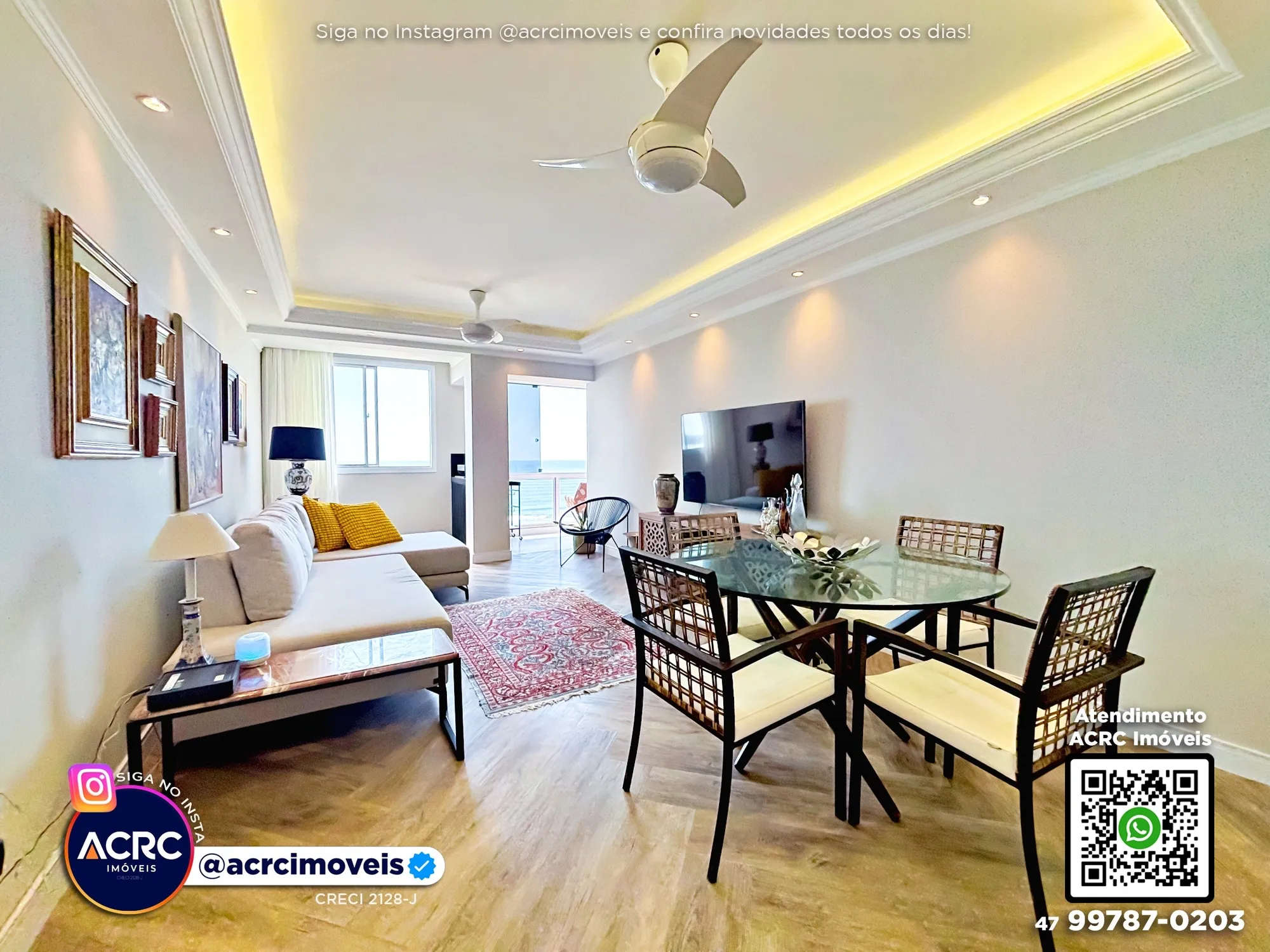 ACRC Imóveis - AP10131 - Apartamento beira mar a Venda em Balneário Camboriú — foto 2