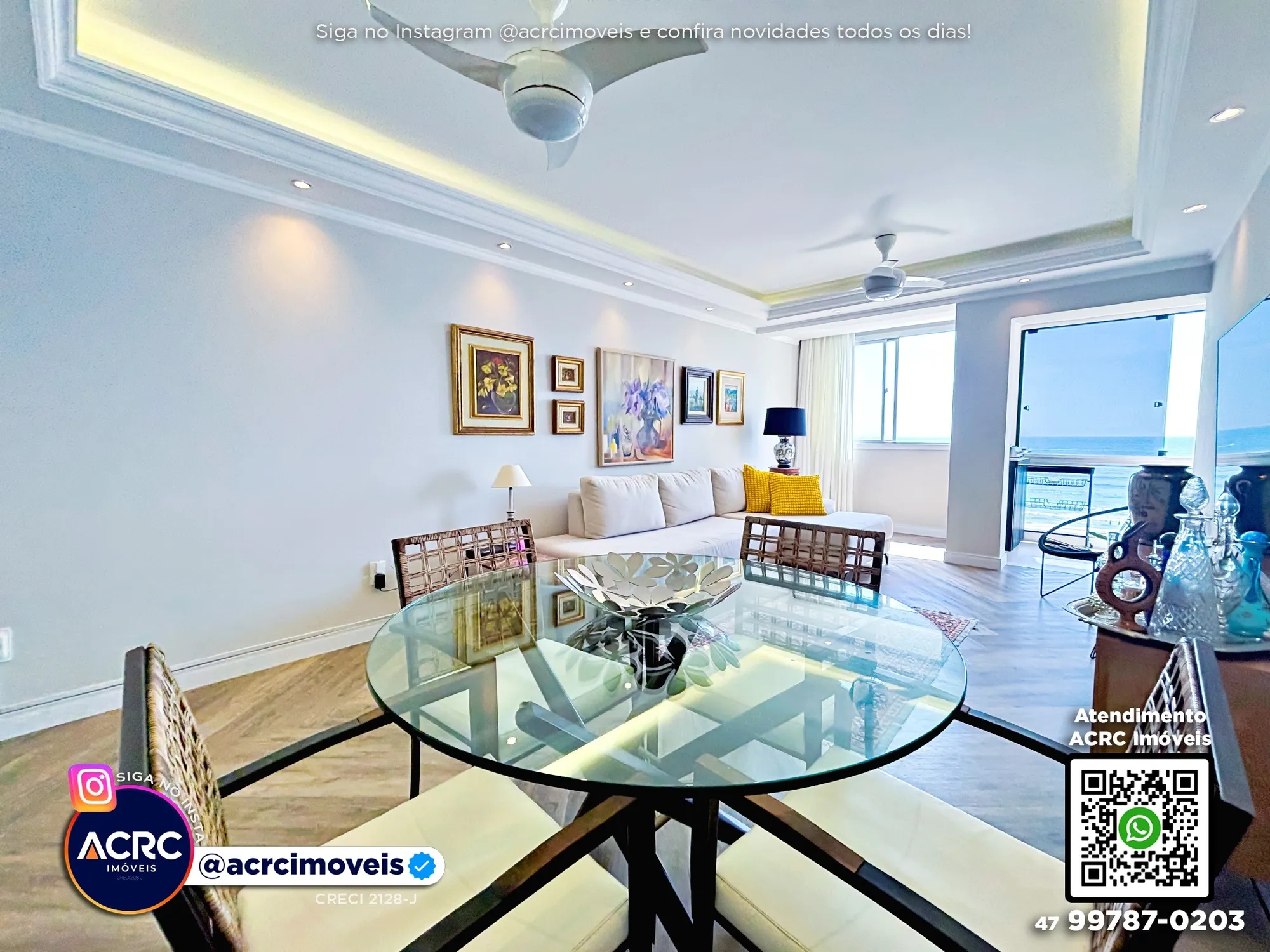 ACRC Imóveis - AP10131 - Apartamento beira mar a Venda em Balneário Camboriú — foto 3