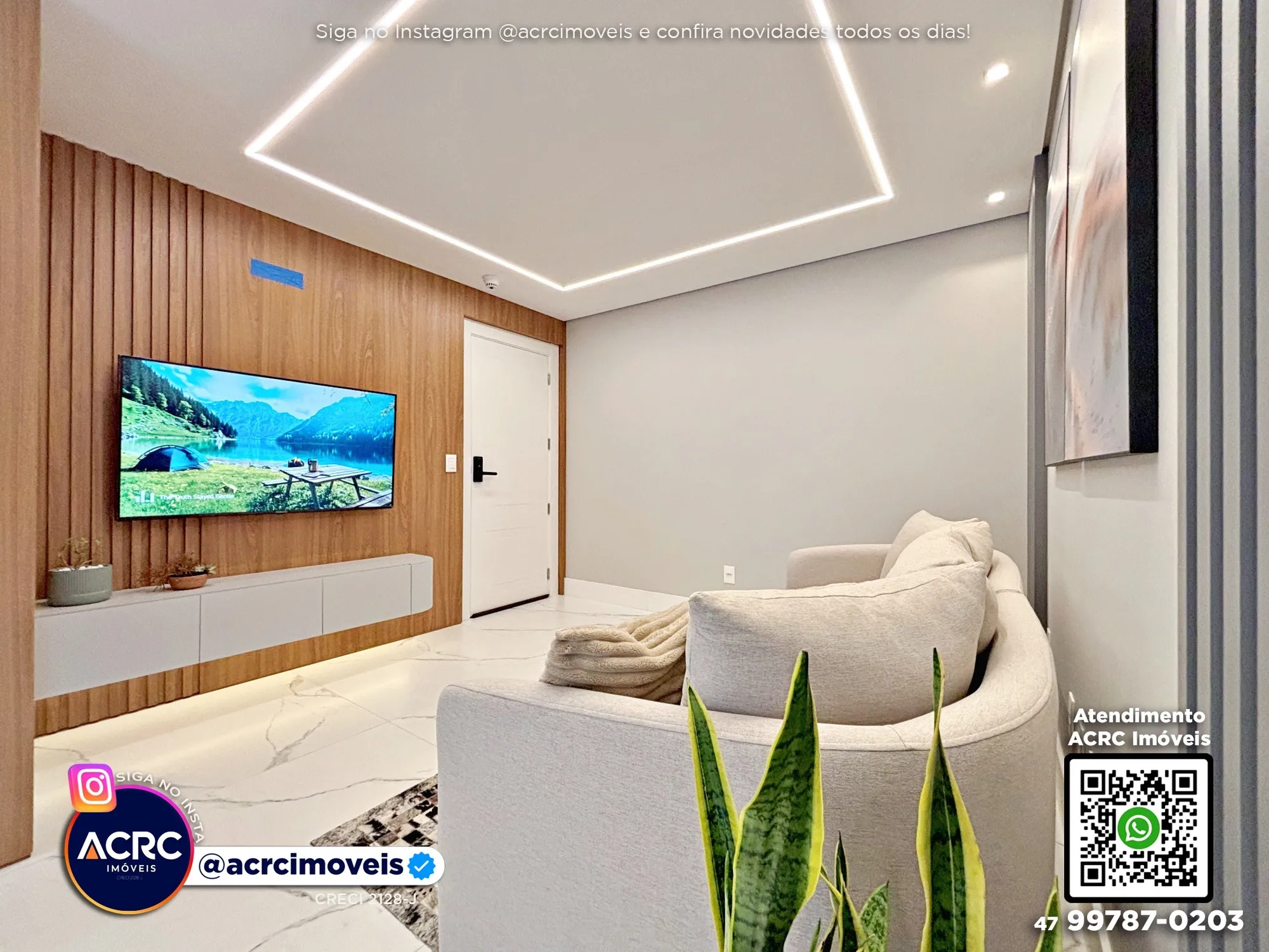ACRC Imóveis - AP10152 - Apartamento beira mar a Venda no Bairro Itacolomi em Balneário Piçarras — foto 4