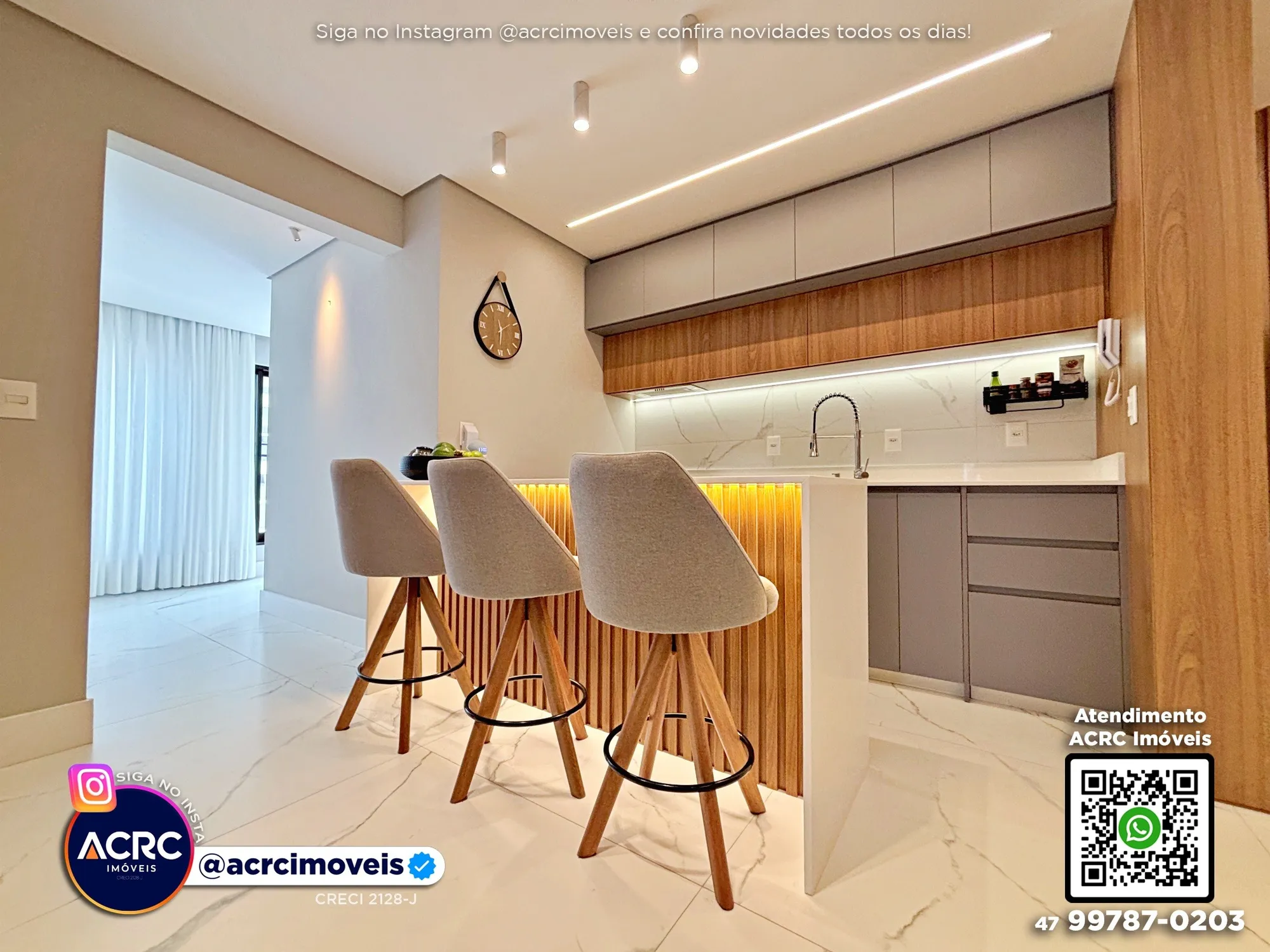 ACRC Imóveis - AP10152 - Apartamento beira mar a Venda no Bairro Itacolomi em Balneário Piçarras — foto 7