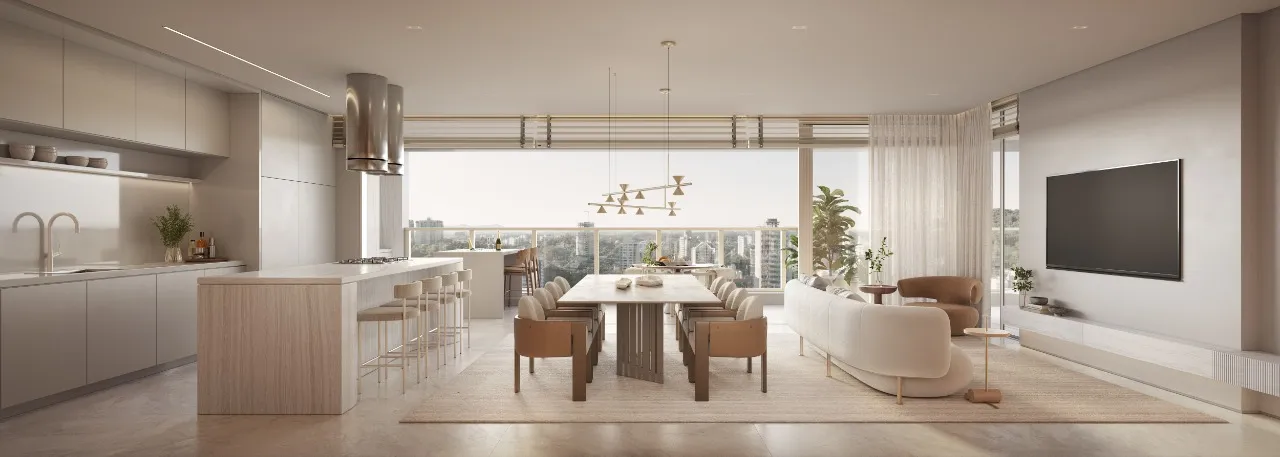Apartamento Giardino no Edifício ATMA com 3 suítes à venda no bairro Glória em Joinville a partir de R$ 4.443.656,29. — foto 3
