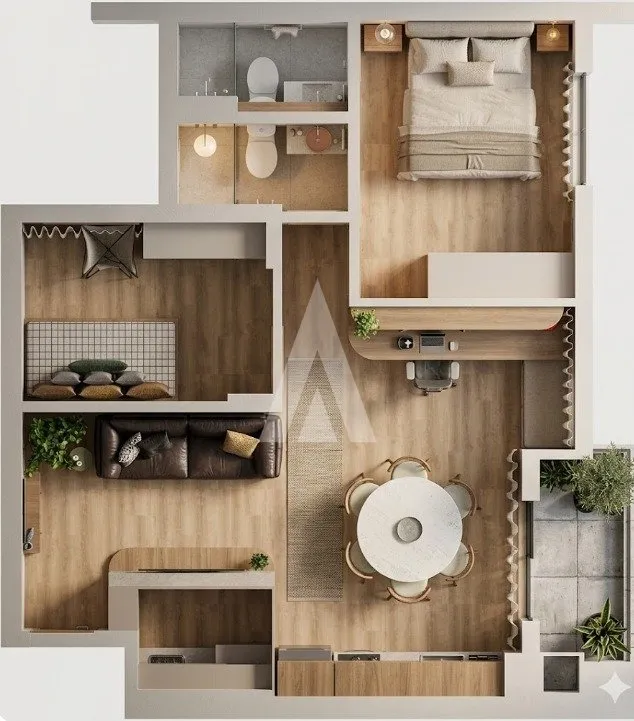 Apartamento com 1 suíte e 1 quarto à venda no bairro Costa e Silva em Joinville-SC por R$623.000,00. — foto 3