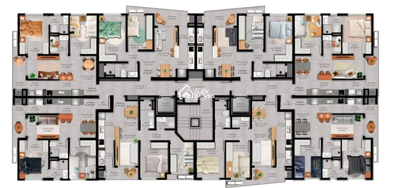 Apartamento com 2 dormitórios à venda no bairro Itoupava Norte em Blumenau/SC — foto 5