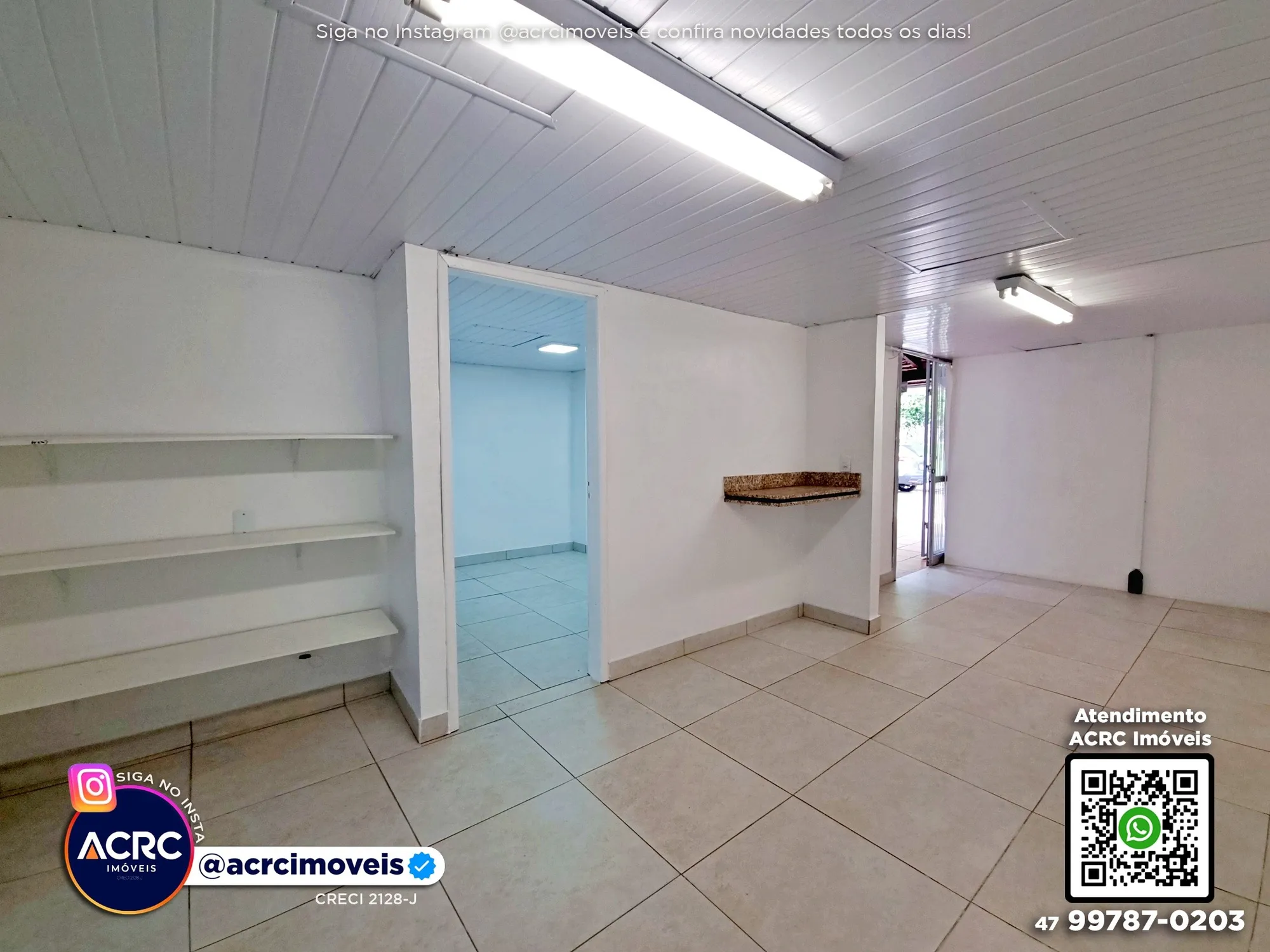 ACRC Imóveis - SA01390 - Sala Comercial para Locação no Bairro Velha em Blumenau — foto 4