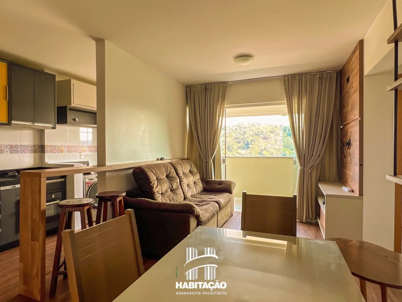 Apartamento Mobiliado com 2 Dormitórios | Andar Alto | Bairro Velha — foto 3