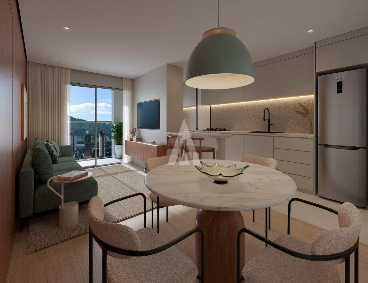 Apartamento com 1 suíte e 2 quartos à venda no bairro América em Joinville-SC por R$625.999,16. — foto 6