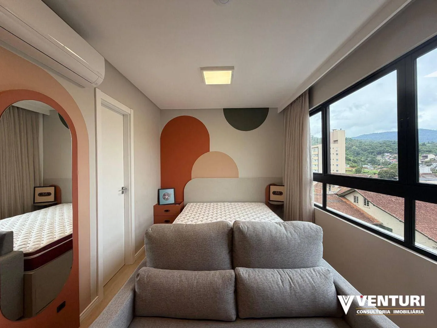 Apartamento com 1 dormitório para alugar, 21 m por R$ 2.903,60/mês - Velha - Blumenau/SC — foto 2