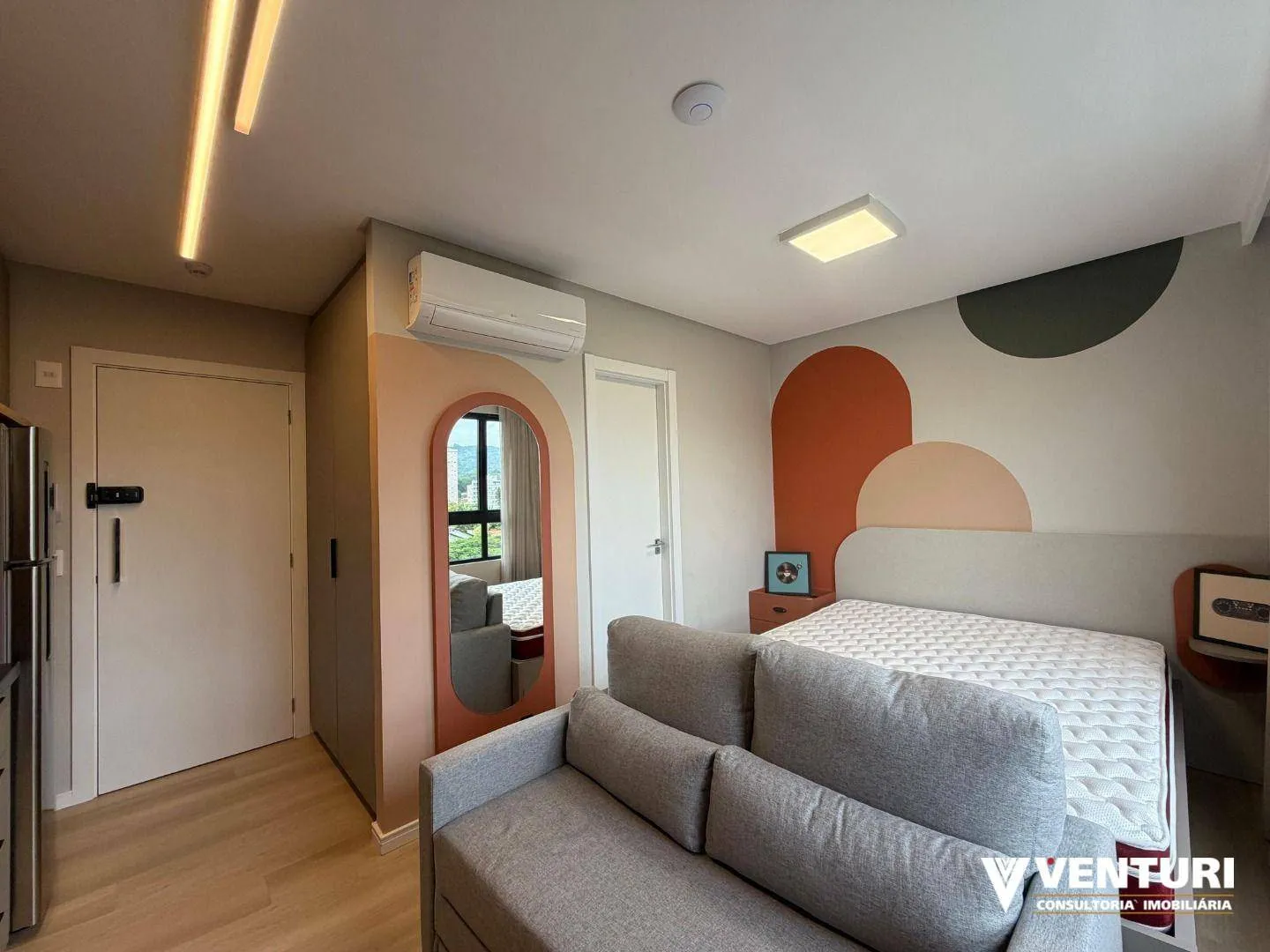 Apartamento com 1 dormitório para alugar, 21 m por R$ 2.903,60/mês - Velha - Blumenau/SC — foto 4