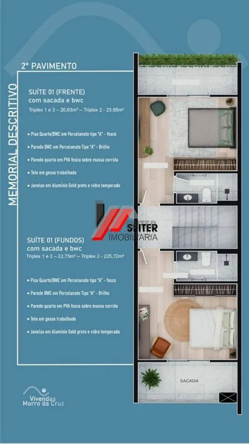 Casa de 2 suites a venda Morro da Cruz Avenida do Antao Florianopolis — foto 3