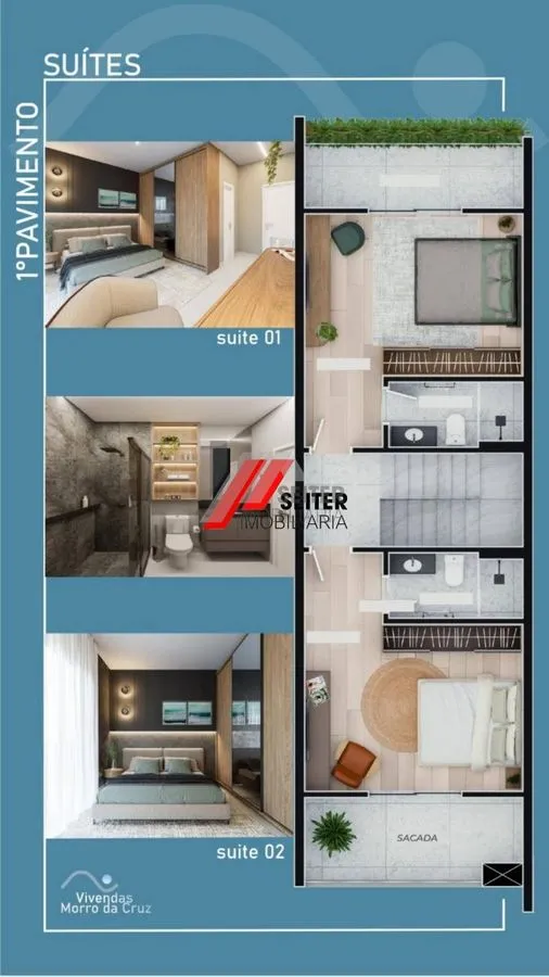 Casa de 2 suites a venda Morro da Cruz Avenida do Antao Florianopolis — foto 7