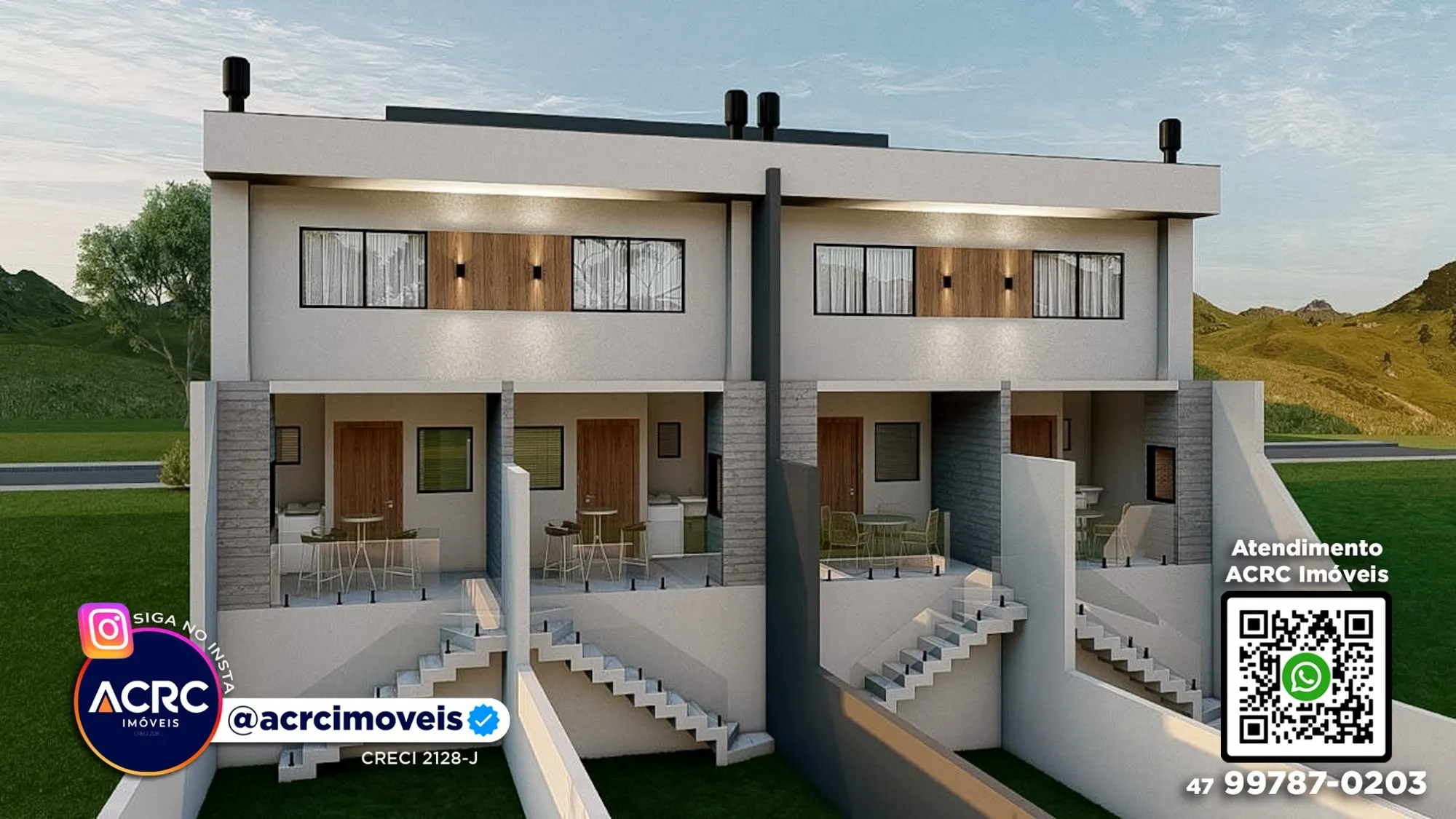 ACRC Imóveis - CA03736 - Sobrado em construção a Venda no Bairro Velha em Blumenau — foto 2