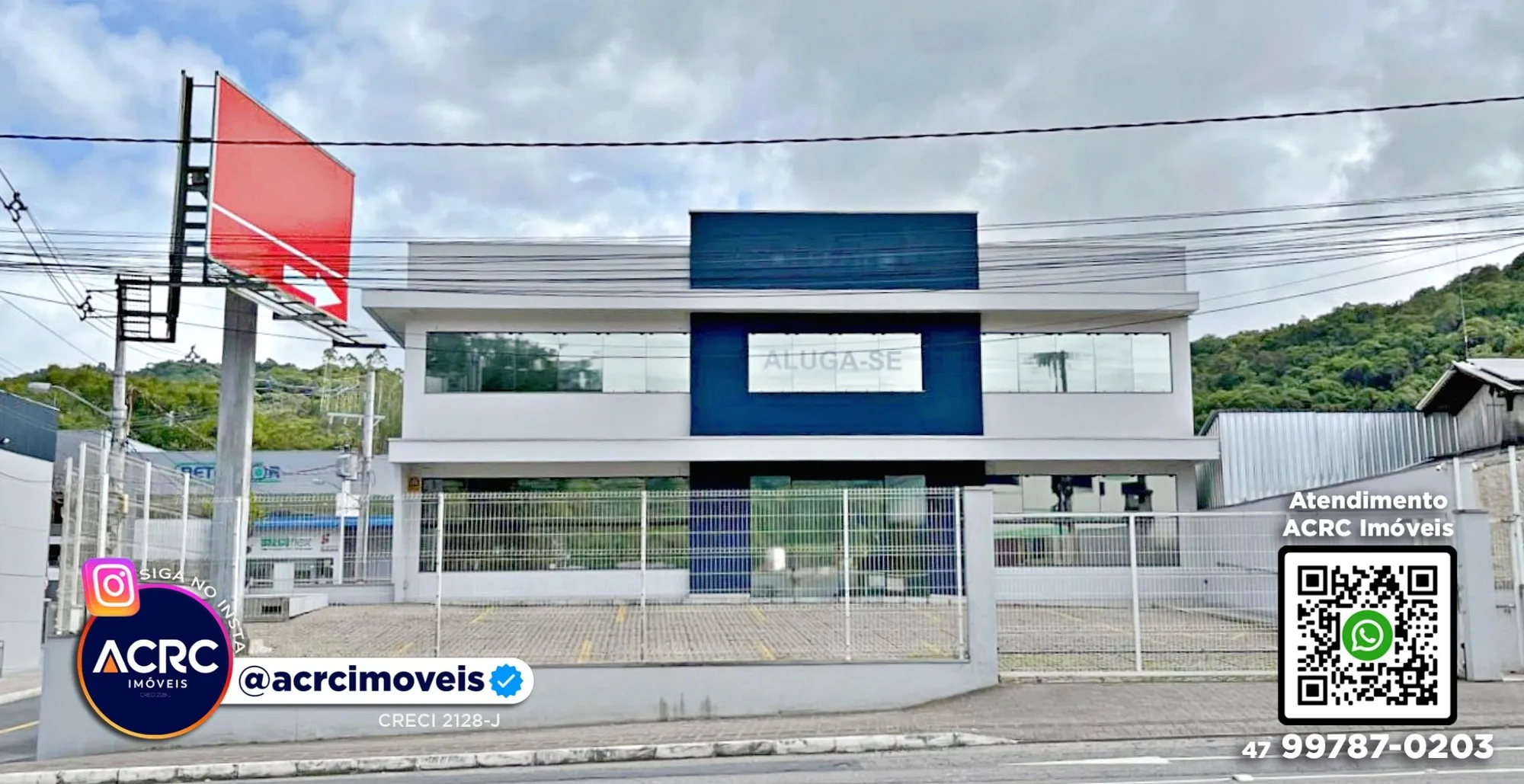 ACRC Imóveis - GL00432 - Galpão para Locação no Bairro Vorstadt em Blumenau - foto 1