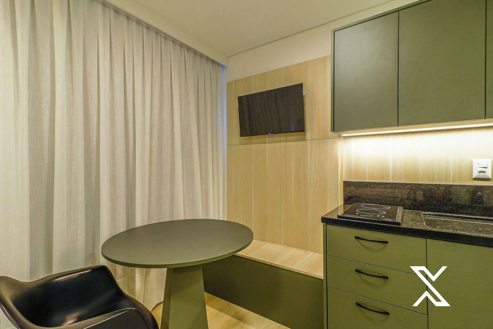 Loft Novo Mobiliado com 1 dormitório para alugar, 21 m — foto 2