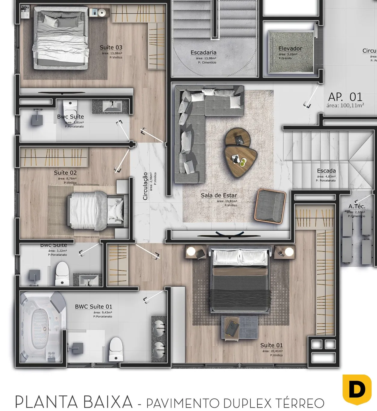 Cobertura Duplex com Piscina Privativa e 3 Suítes - Próximo ao Centro de Blumenau! — foto 5