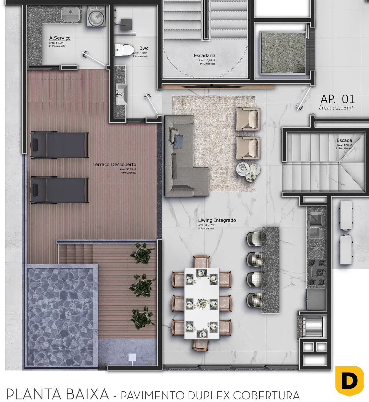 Cobertura Duplex com Piscina Privativa e 3 Suítes - Próximo ao Centro de Blumenau! — foto 6