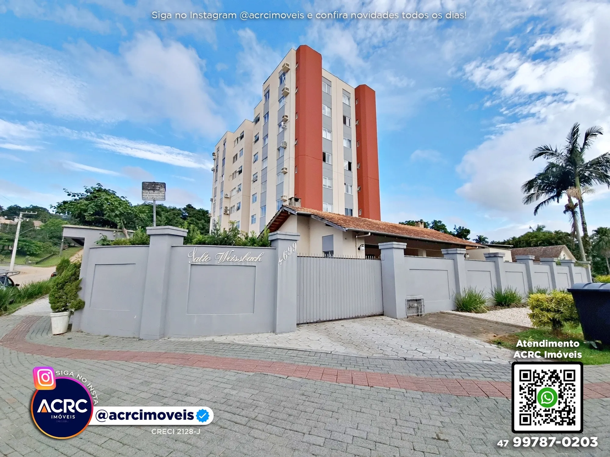 ACRC Imóveis - AP10186 - Apartamento para Locação no Bairro Salto Weissbach em Blumenau - foto 1