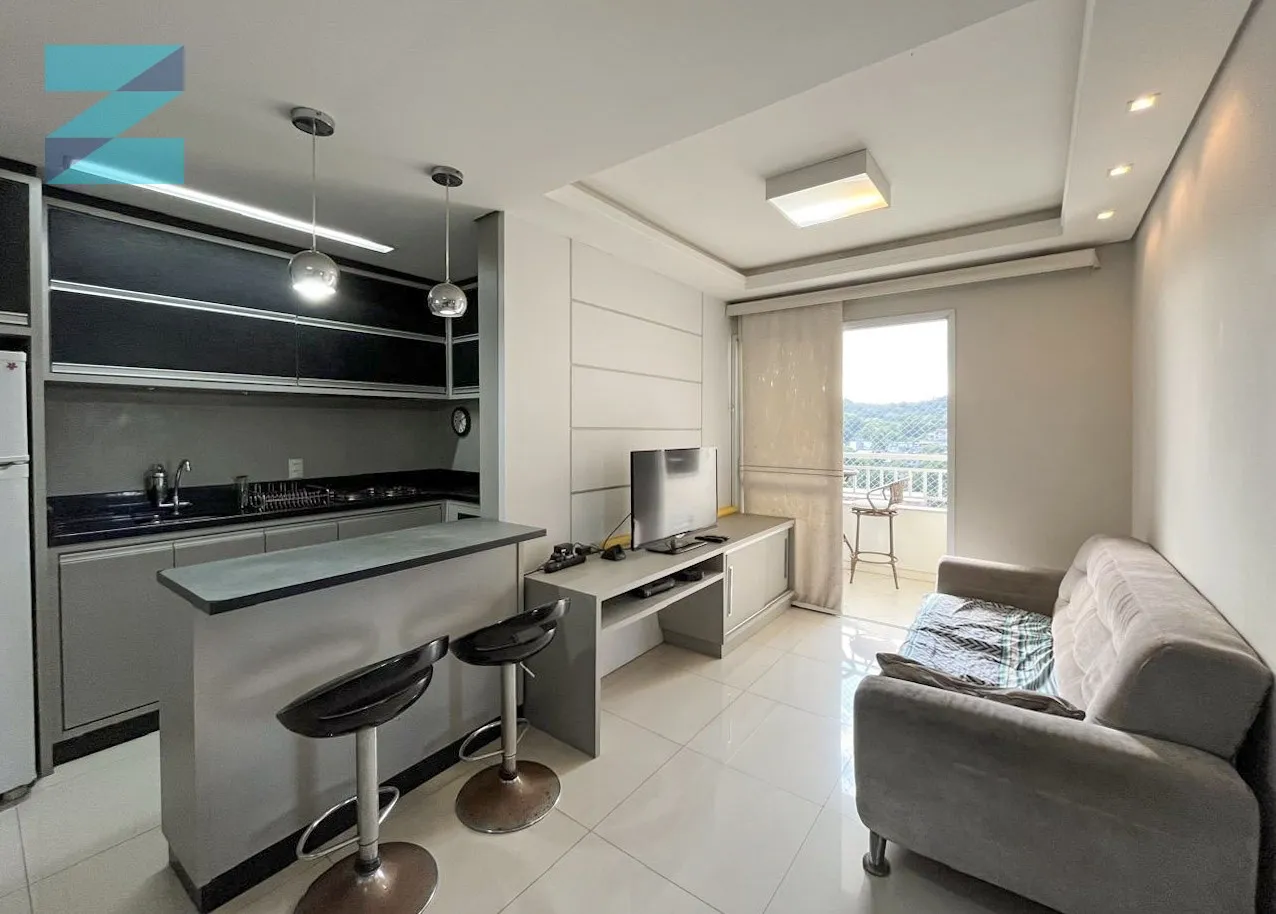 Apartamento mobiliado, sacada com churrasqueira e linda vista ! — foto 2