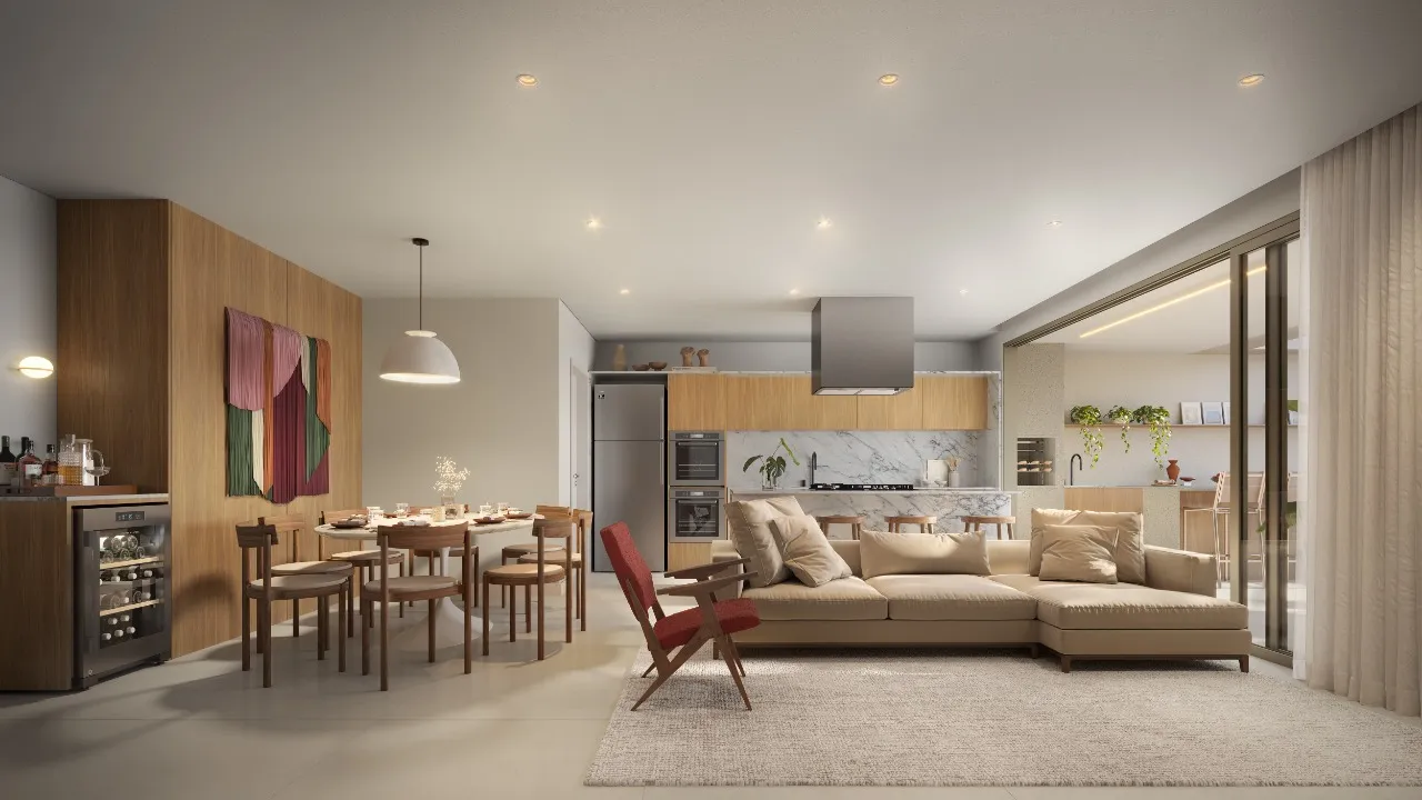 Apartamento Giardino no ÈZE com 1 suíte + 1 demi-suíte (2 quartos) à venda no bairro Itacolomi em Balneário Piçarras a partir de $1.589.457,00. - foto 1