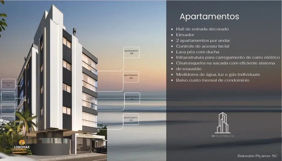 Lançamento Residencial Palermo, à 250m do mar, centro de Balneário Piçarras SC. — foto 6