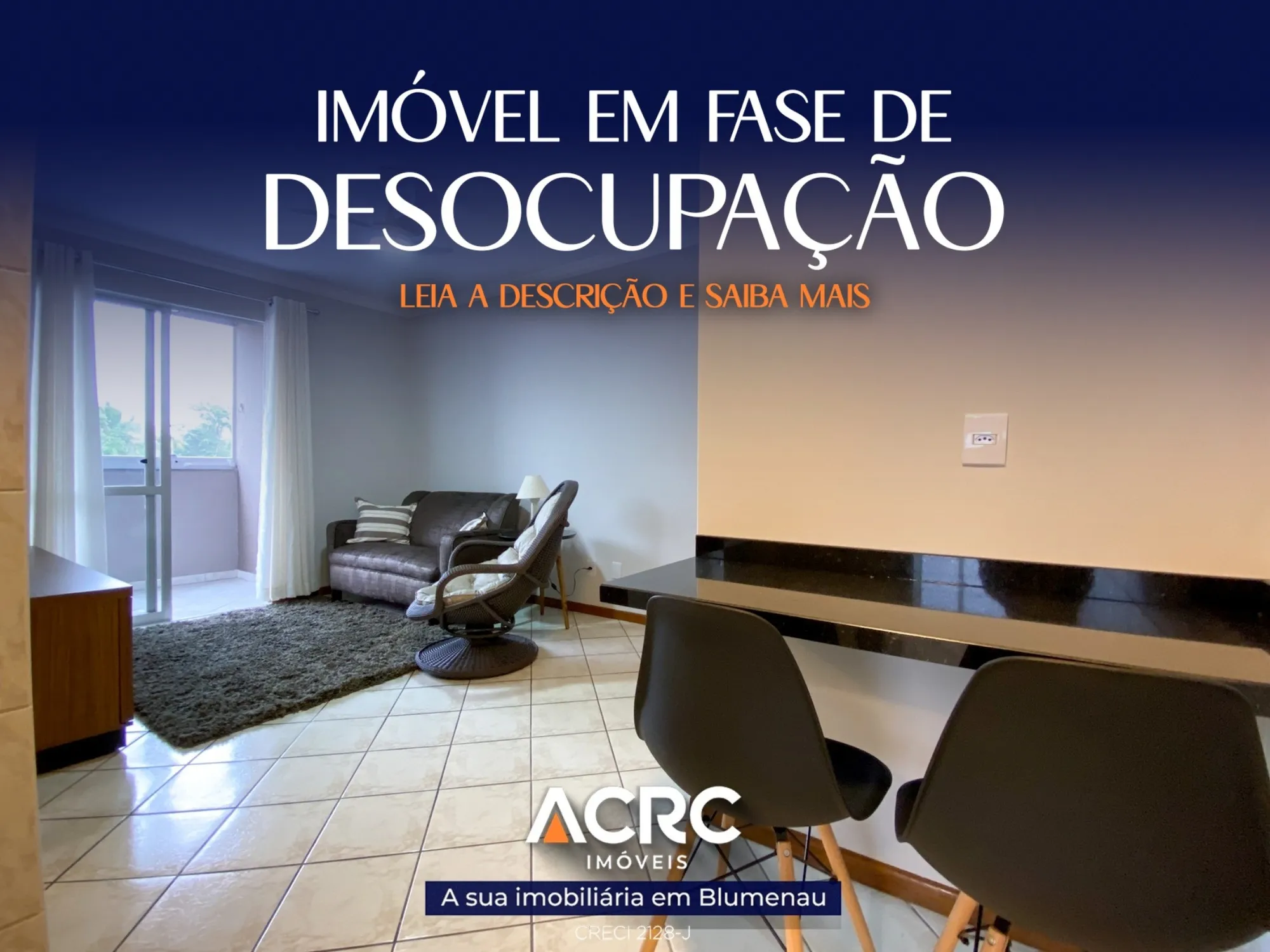 ACRC Imóveis - AP10210 - Apartamento para Locação no Bairro Vila Nova em Blumenau - foto 1