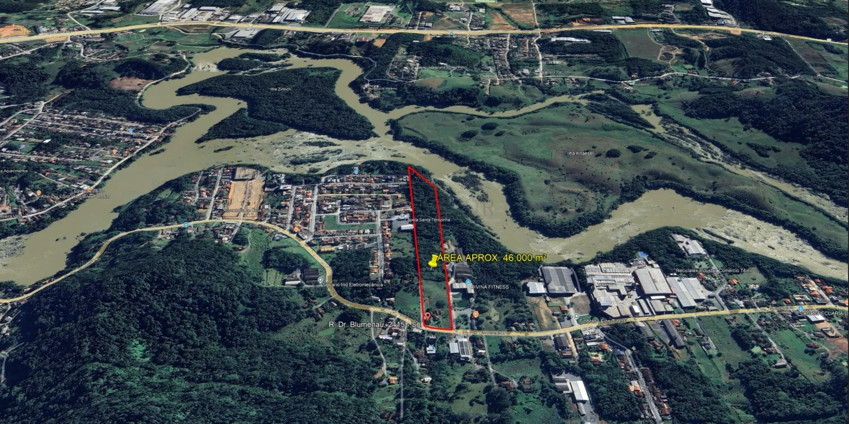 Terreno 46 mil m | Alto Potencial Residencial e Industrial — foto 3