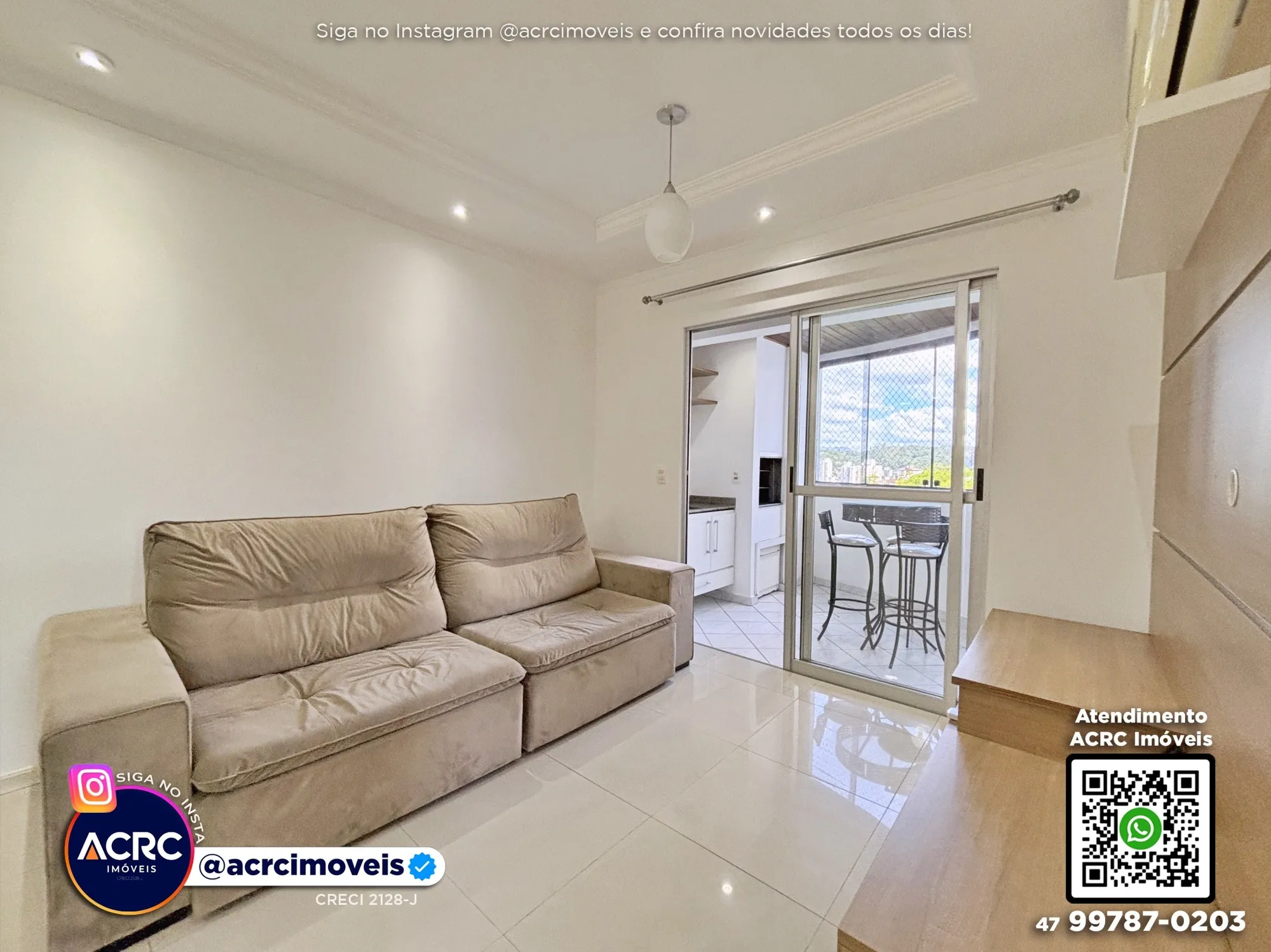ACRC Imóveis - AP09528 - Apartamento para Locação no Bairro Vila Nova em Blumenau — foto 4