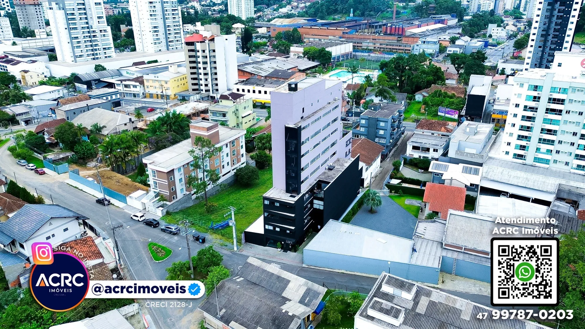 ACRC Imóveis - AP10211 - Apartamento Loft com terraço para Locação no Bairro Itoupava Seca em Blumenau — foto 3