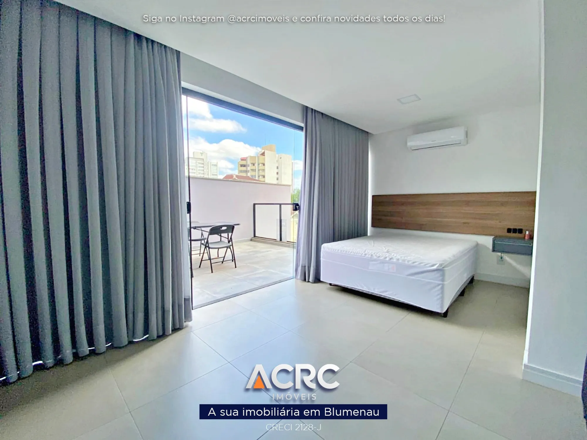 ACRC Imóveis - AP10211 - Apartamento Loft com terraço para Locação no Bairro Itoupava Seca em Blumenau — foto 5