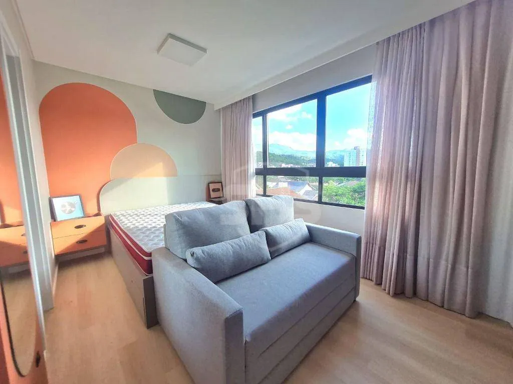 Apartamento com 1 dormitório para alugar, 27 m por R$ 3.150,00/mês - Velha - Blumenau/SC - foto 1