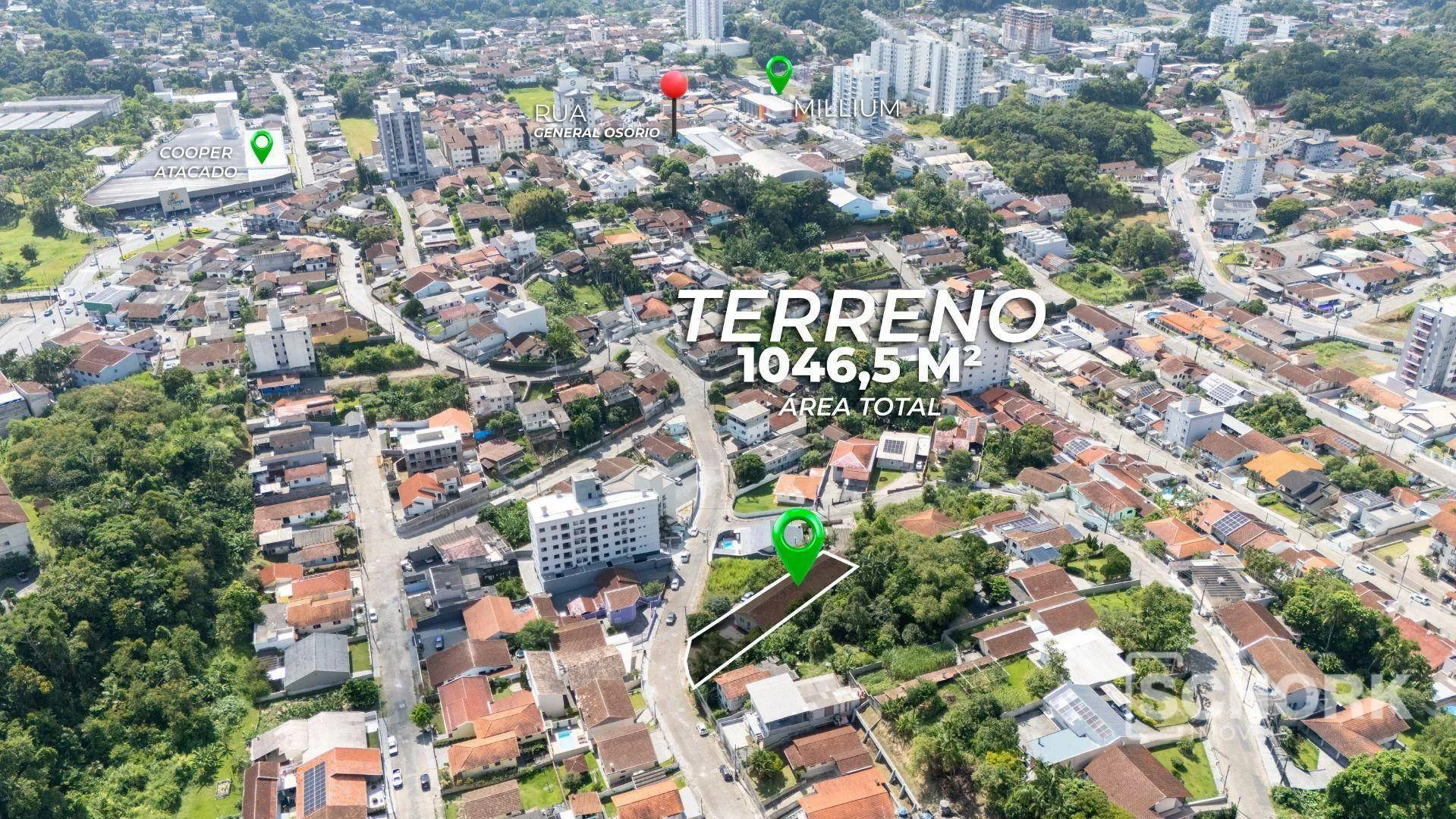 Terreno à venda, 1046 m por R$ 1.330.000,00 - Água Verde - Blumenau/SC — foto 2