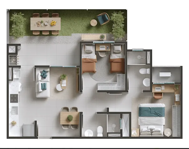 APARTAMENTO no COSTA E SILVA com 2 quartos para VENDA, 62 m — foto 6