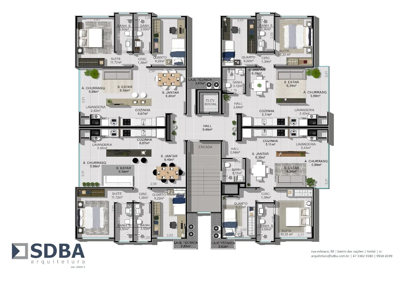 Apartamento para Venda em Timbó, Nações, 1 dormitório, 1 suíte, 2 banheiros, 1 vaga — foto 5