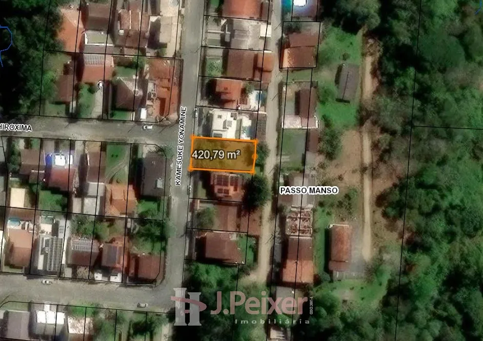 Terreno com 420,00 m, transversal da Rua Guilherme Poerner no Passo Manso - Blumenau/SC - foto 1