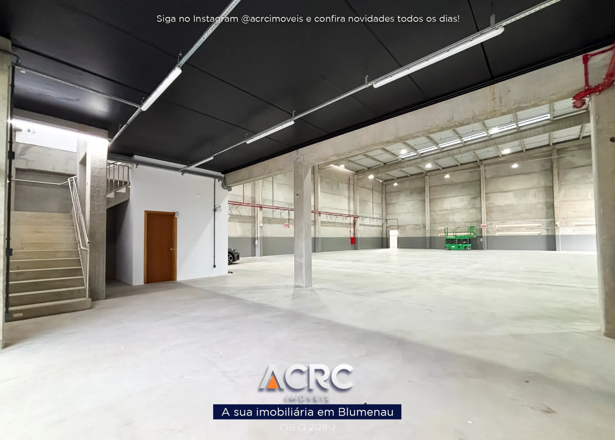 ACRC Imóveis - GL00438 - Galpão para Locação no Bairro Badenfurt em Blumenau — foto 4