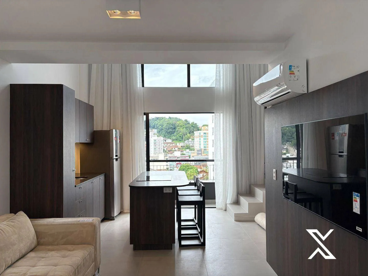 Apartamento Duplex Novo com 1 dormitório para alugar - Vila Nova - Blumenau/SC — foto 3