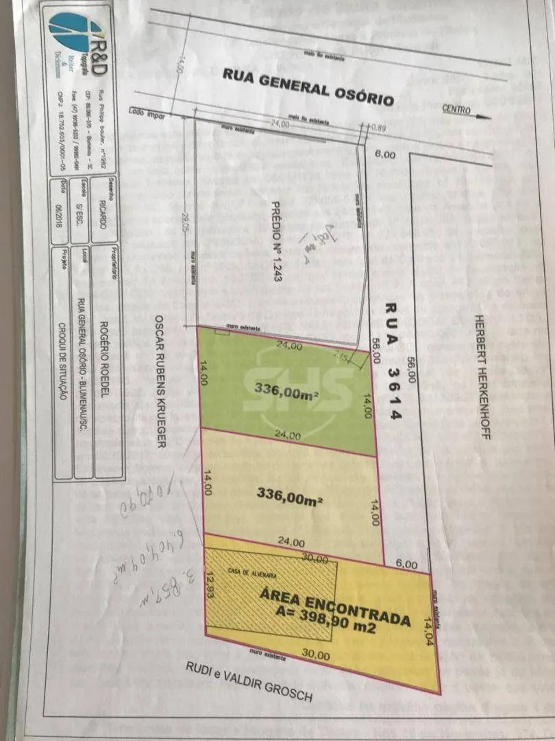 Terreno à venda, 1032 m por R$ 1.500.000,00 - Velha - Blumenau/SC — foto 3