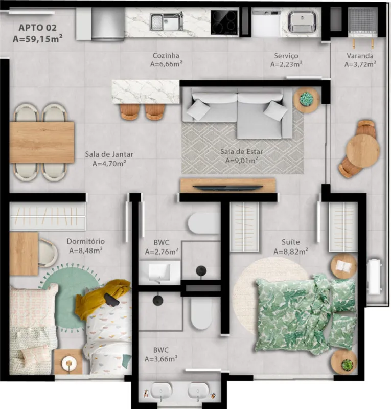 Apartamentos no Residencial Scire Fortaleza, em Blumenau! — foto 5