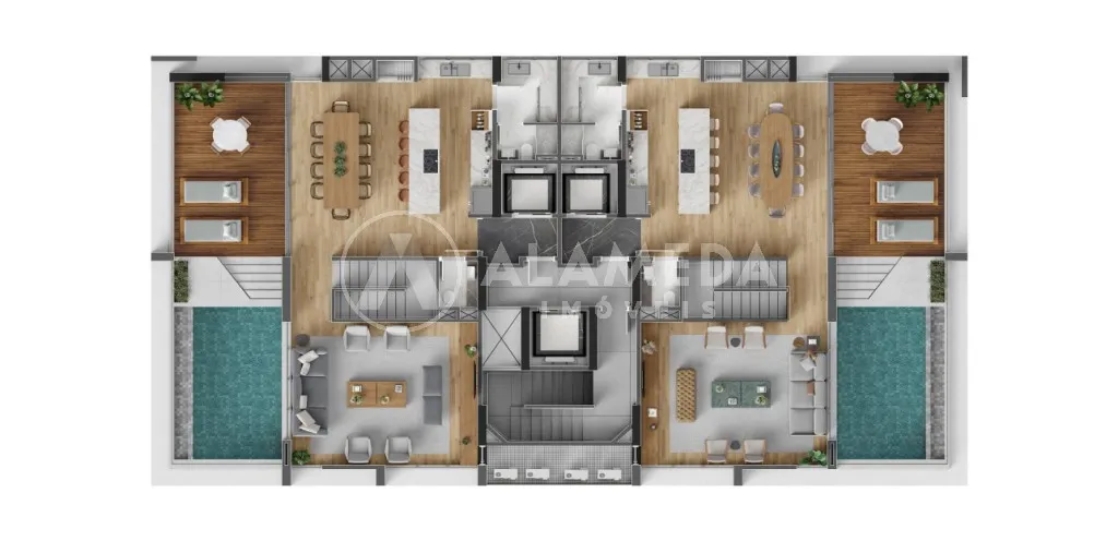 Venha conhecer o mais novo empreendimento de alto padrão da CETOR, DUO! Com duas torres e fachada estilizada, o empreendimento oferece o melhor em conforto, segurança e lazer para você e sua família. — foto 4