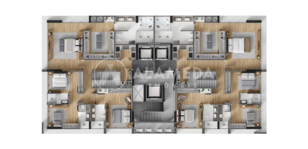 Venha conhecer o mais novo empreendimento de alto padrão da CETOR, DUO! Com duas torres e fachada estilizada, o empreendimento oferece o melhor em conforto, segurança e lazer para você e sua família. — foto 5