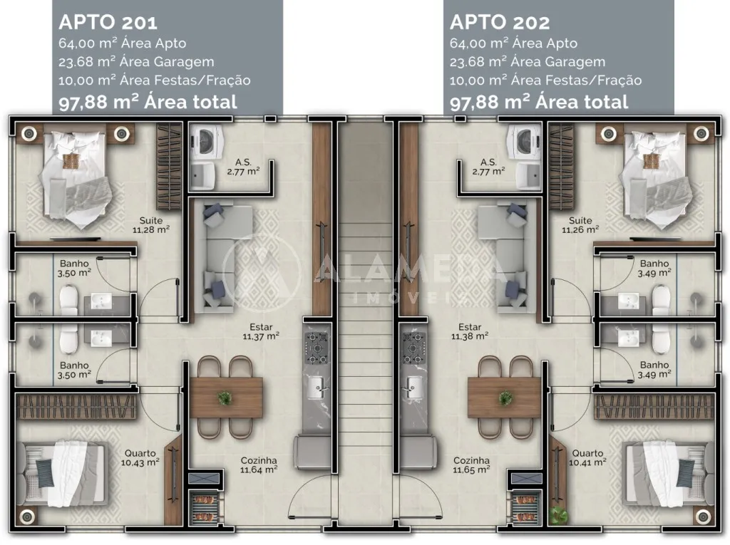 Apartamento moderno na planta, no bairro Santa Terezinha em Gaspar! — foto 3