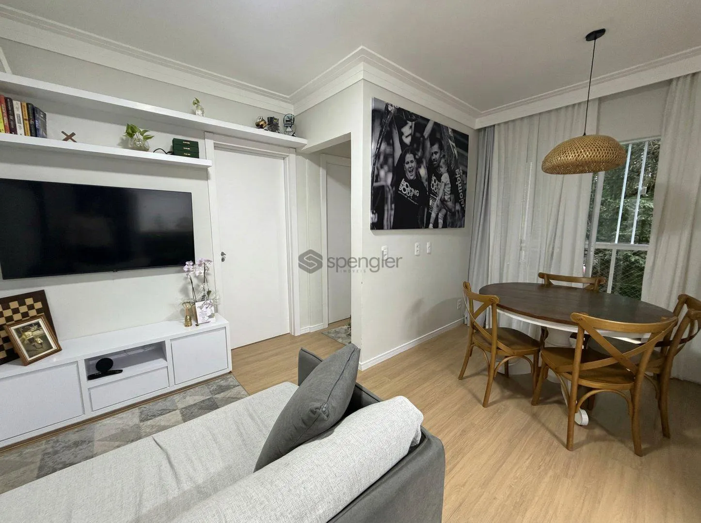 Apê semimobiliado, bairro Figueira, em Gaspar REF: AP0752 - foto 1