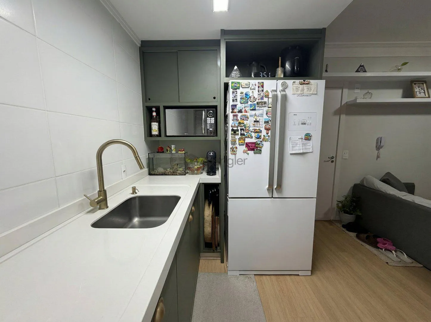 Apê semimobiliado, bairro Figueira, em Gaspar REF: AP0752 — foto 3