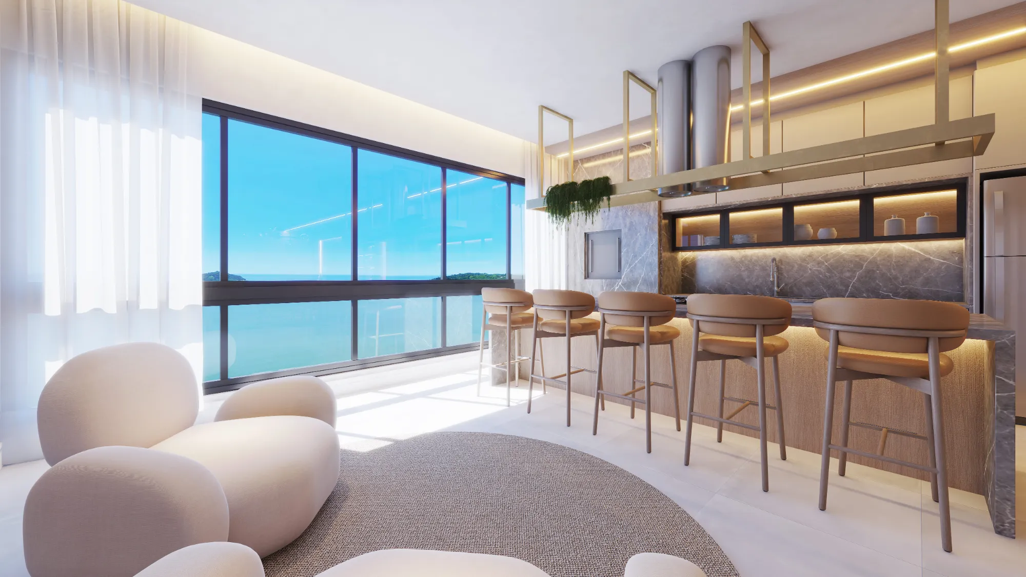 Apartamento à venda com 3 quartos e 3 suítes, 2 vagas, 157m² no Centro, Balneário Piçarras - foto 1